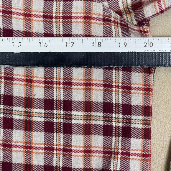 Roots Canada Long Sleeve Flannel Shirt Womens S Multicolor Plaid‎ Pockets Cotton - Picture 4 of 11